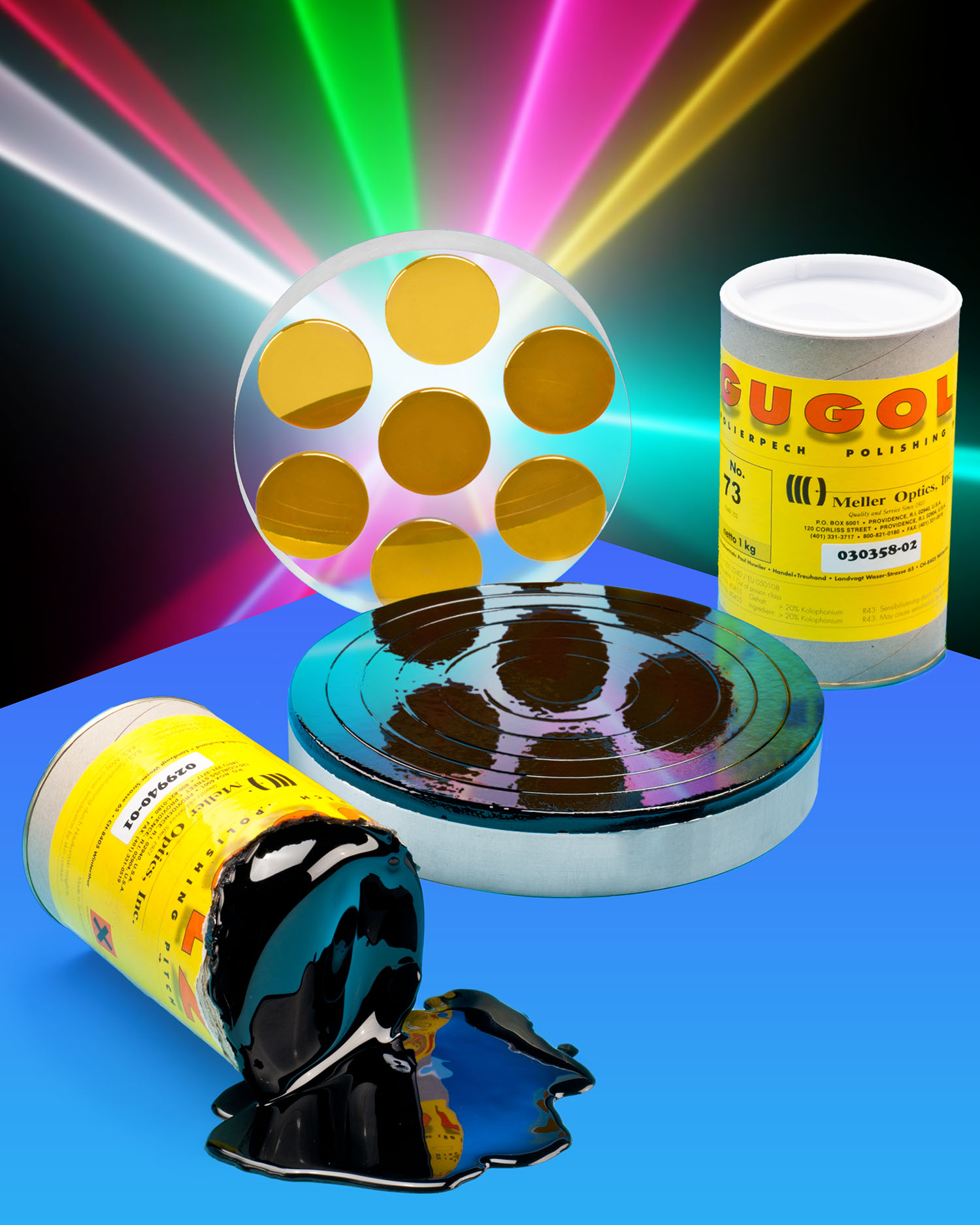 Meller Optics' New Gugolz Optical Polishing Pitch is Ideal for the Full